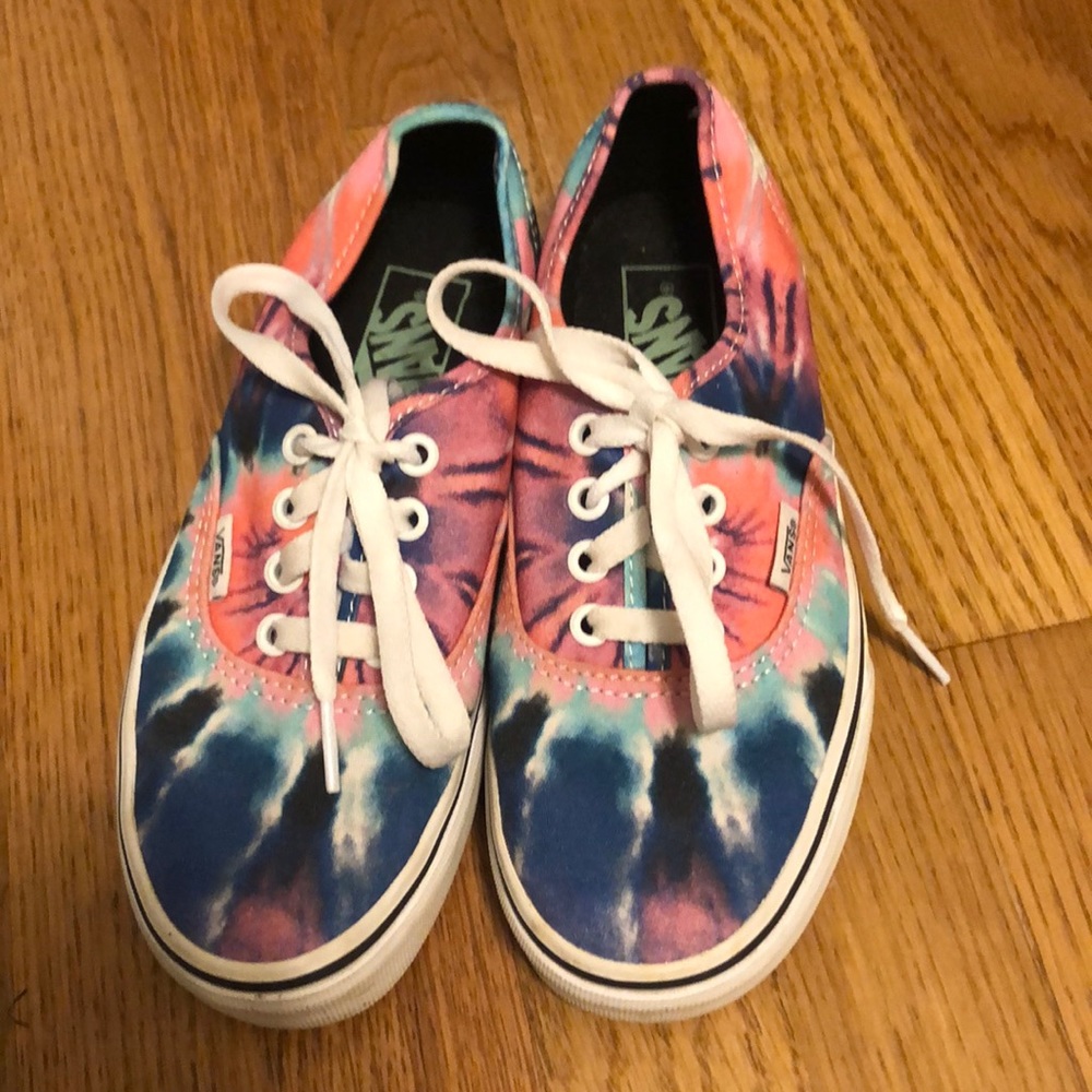 Vans tie dye shoes